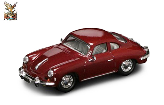 Yatming 1/43 Porsche 356 B/C Maroon